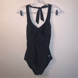 Speedo Black One Piece Bathing Suit 6